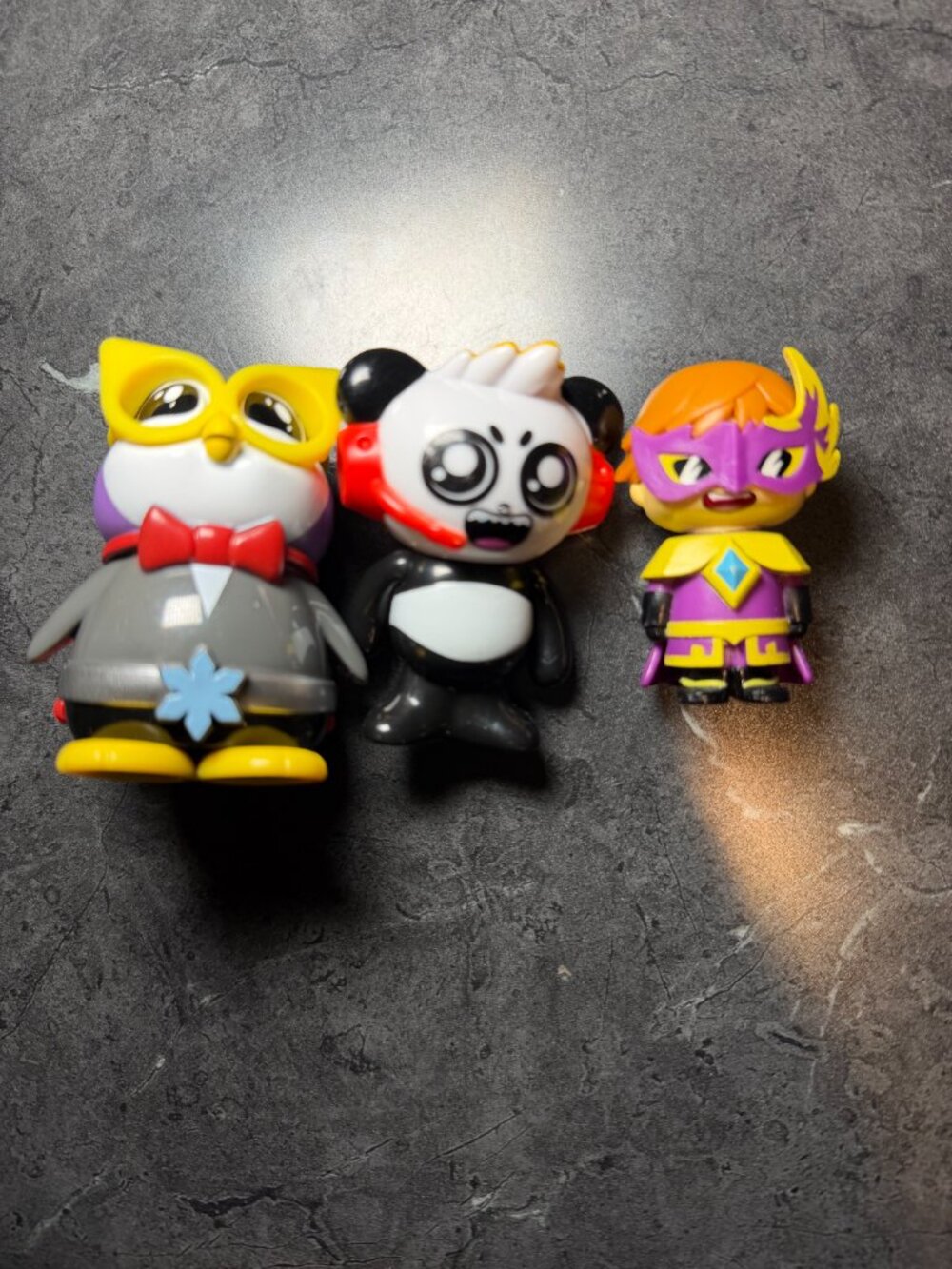 Ryans World Toy Figures Ryan’s Characters Toys, Penguin Peck, combo panda, Red T